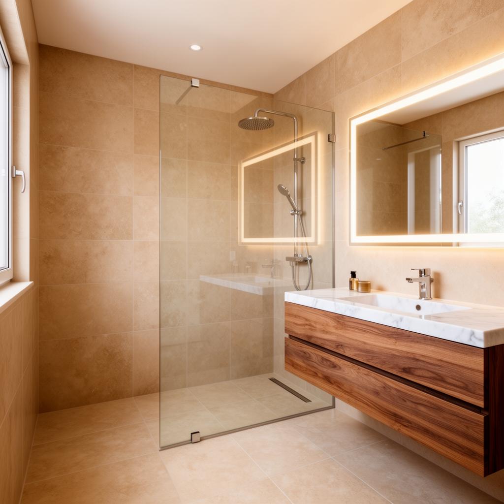 Reforma de baño completo moderno